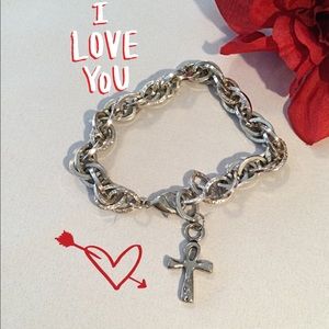 Cross Religious Bracelet. Designed Chain